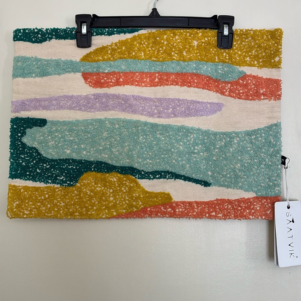 Saatvik  - Multi-colored Textured Pillow Cover